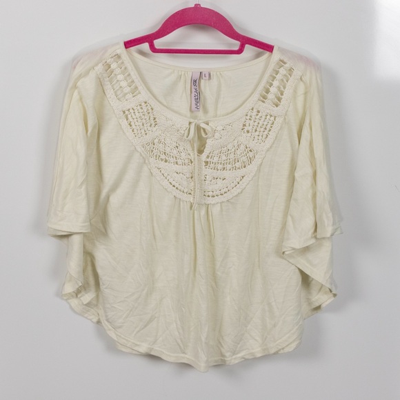 Hippie Crochet Loose Top - Picture 1 of 8